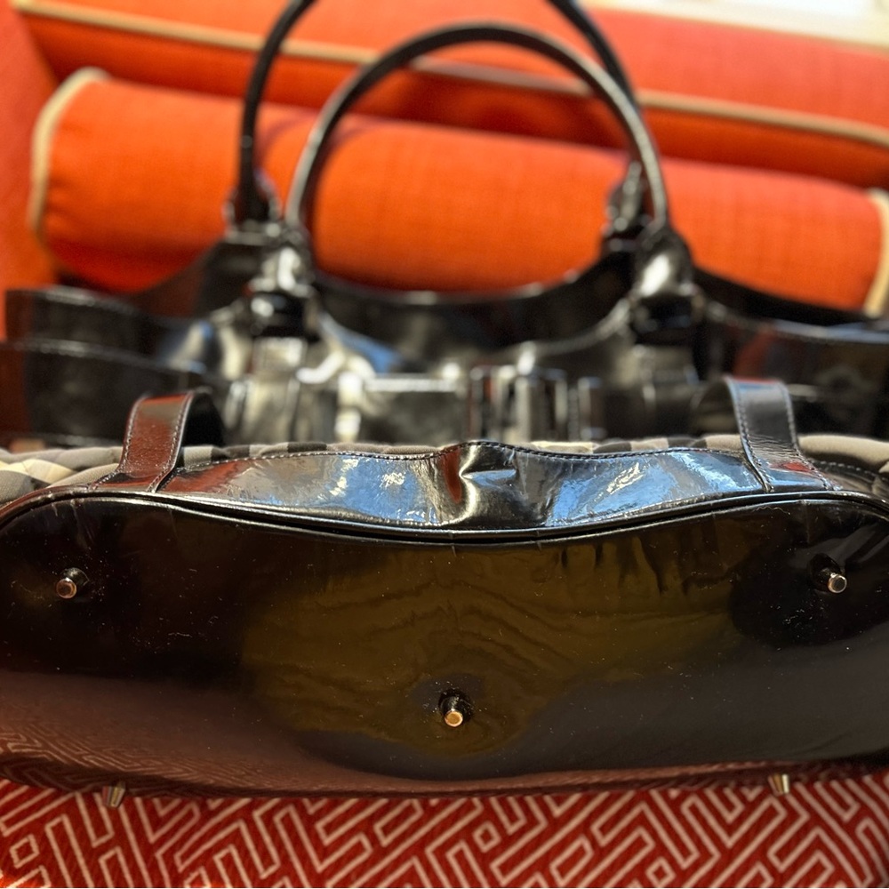 Burberry black checkered satchel - Picture 3 of 16